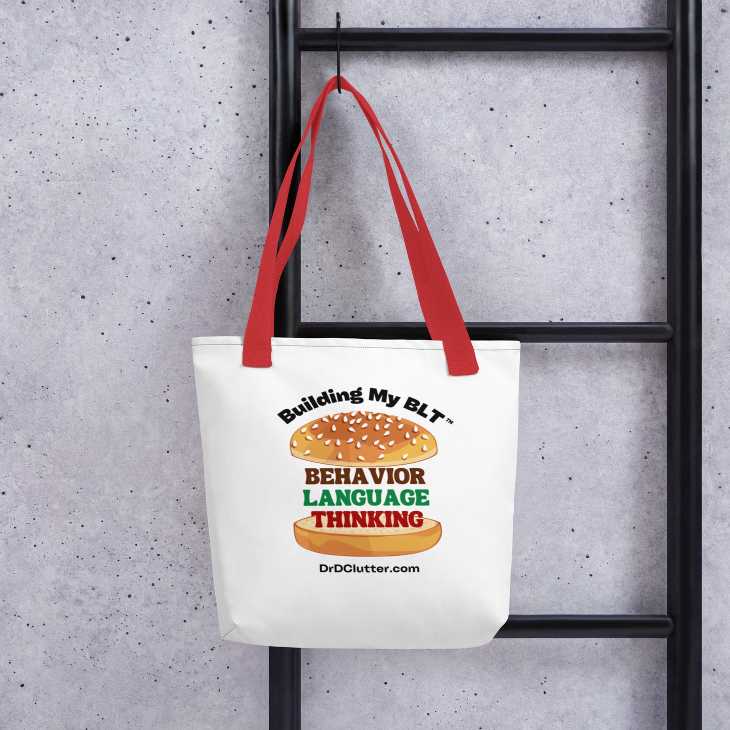 Building My BLT™-Tote with Choice of Color Handle-Black, Red, Yellow