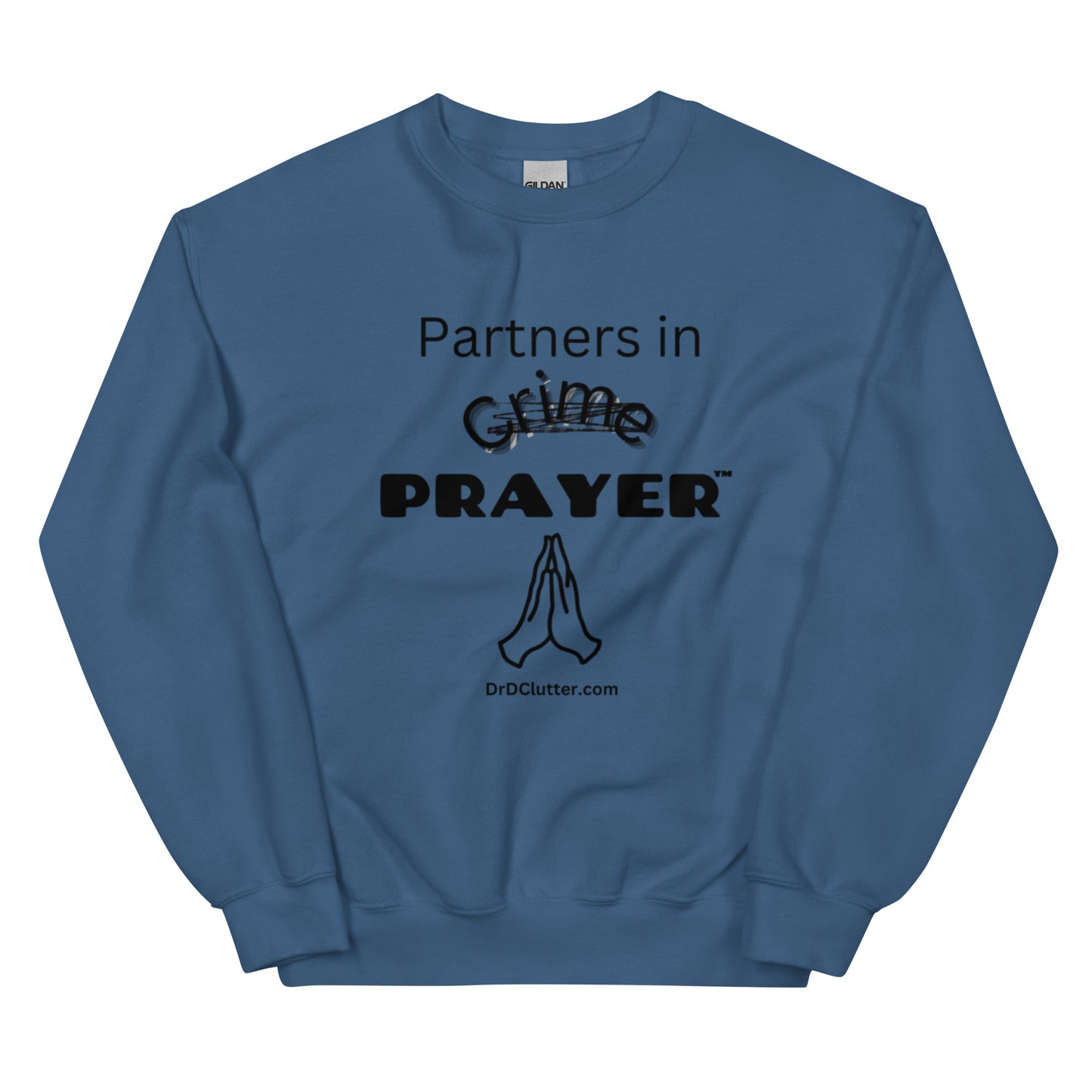 Partners in Crime (Crossed Out) Prayer™-Unisex Crewneck Sweatshirt