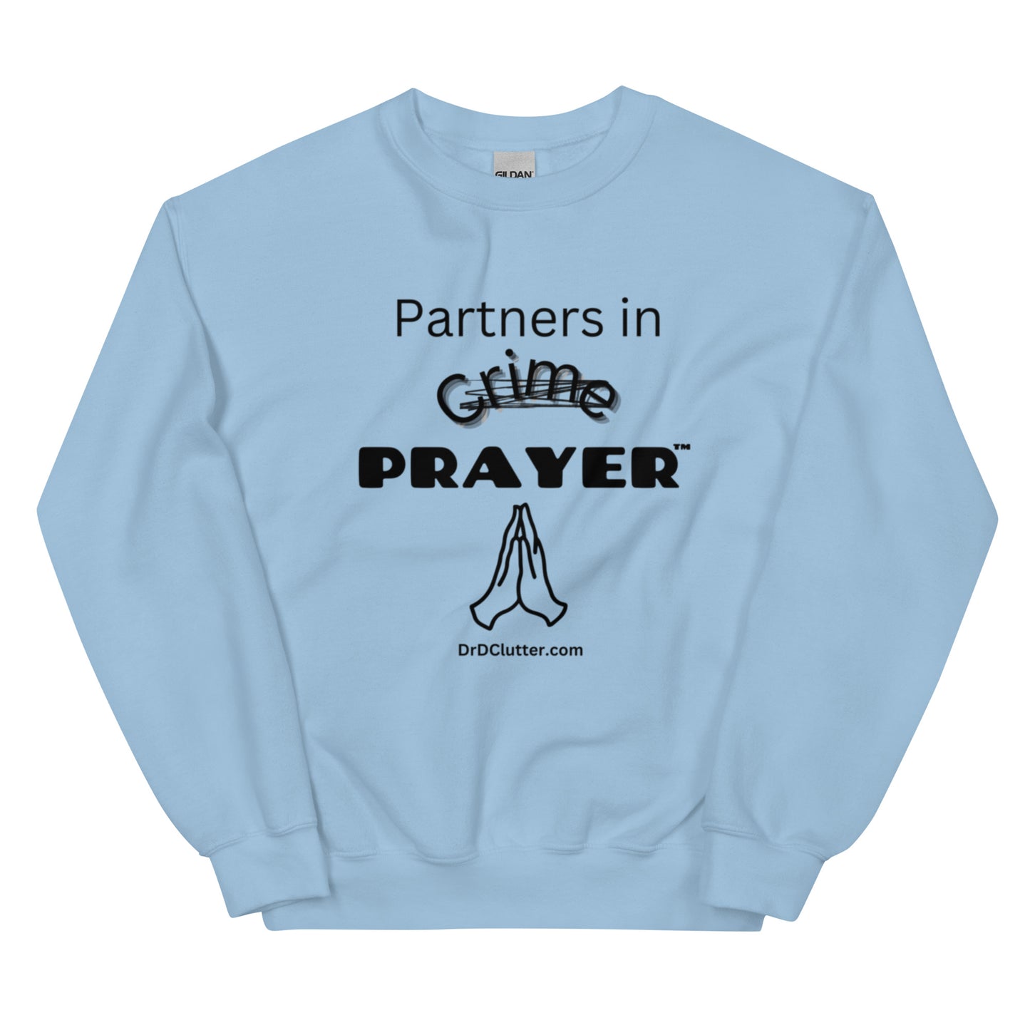 Partners in Crime (Crossed Out) Prayer™-Unisex Crewneck Sweatshirt