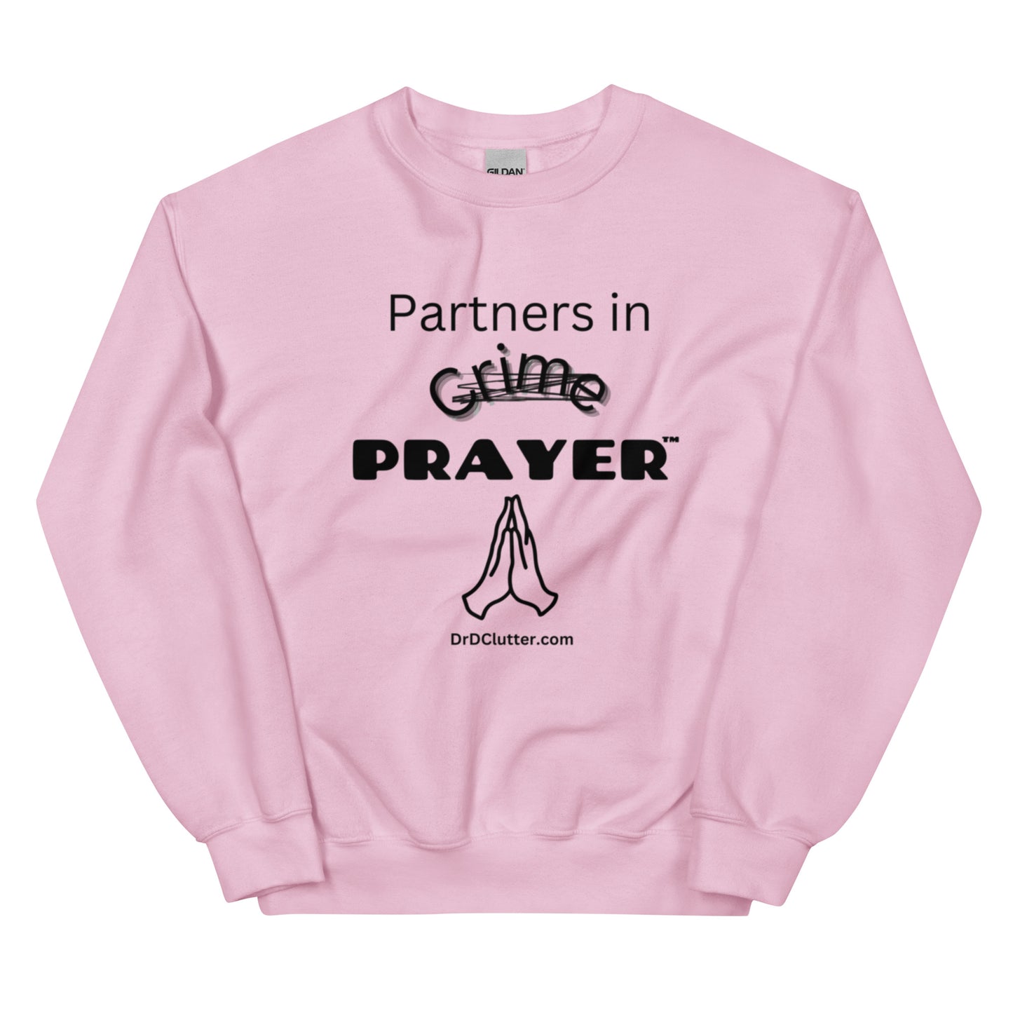 Partners in Crime (Crossed Out) Prayer™-Unisex Crewneck Sweatshirt