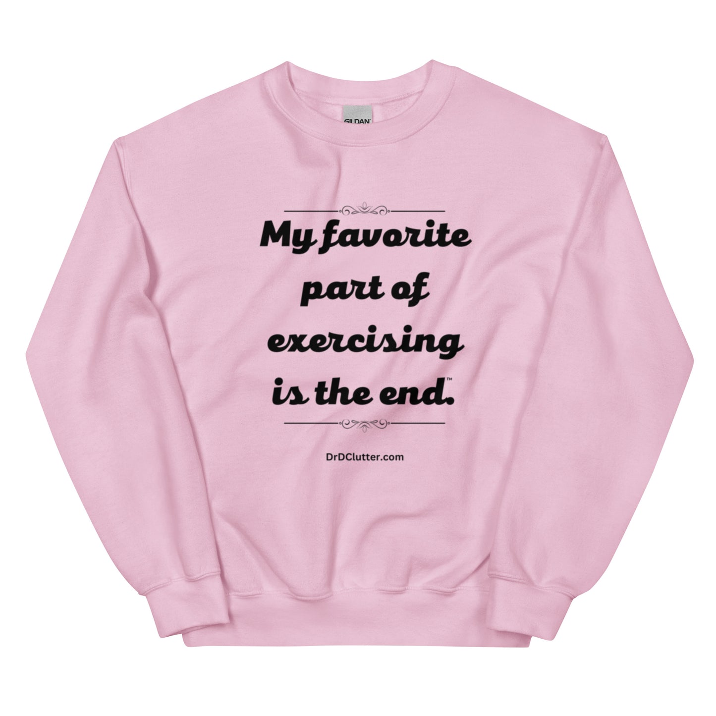 My favorite part of exercising is the end™.-Unisex Crewneck Sweatshirt