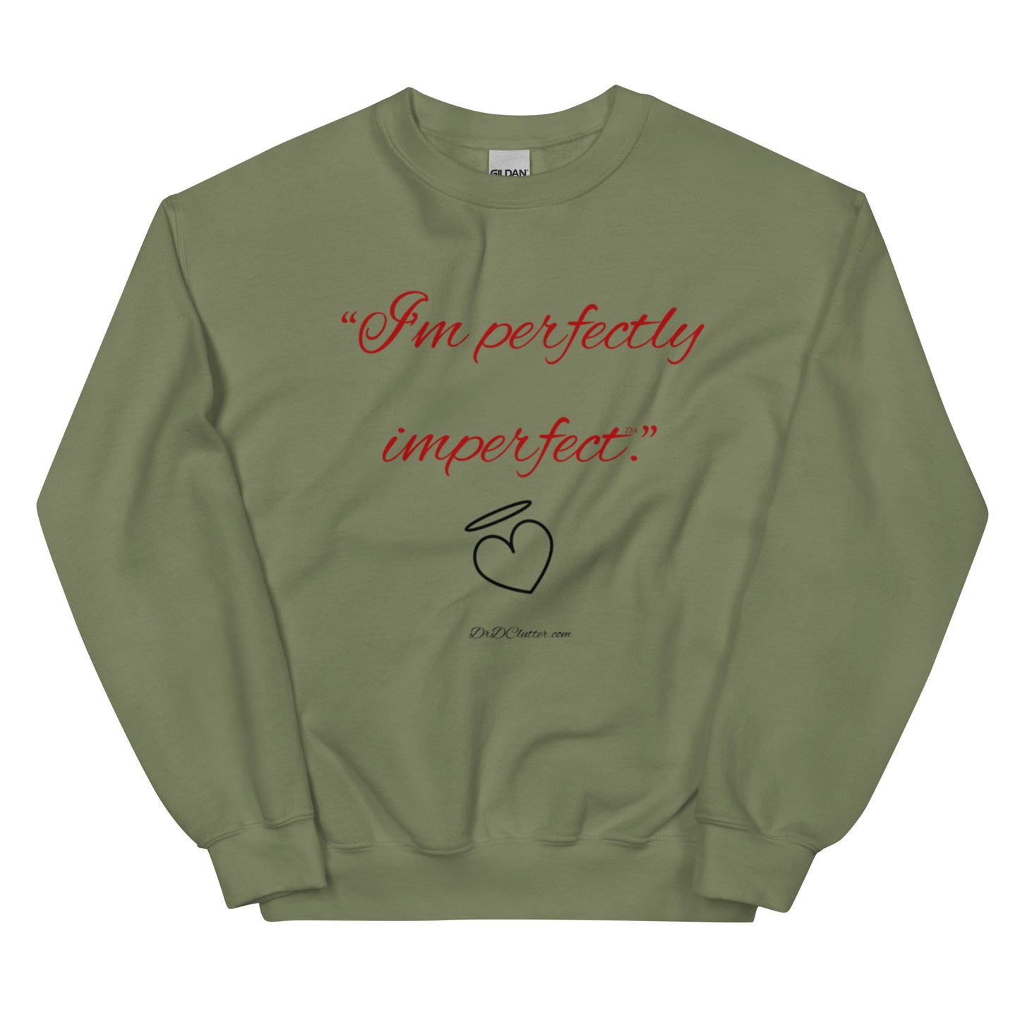 "I'm perfectly imperfect™."-Unisex Crewneck Sweatshirt