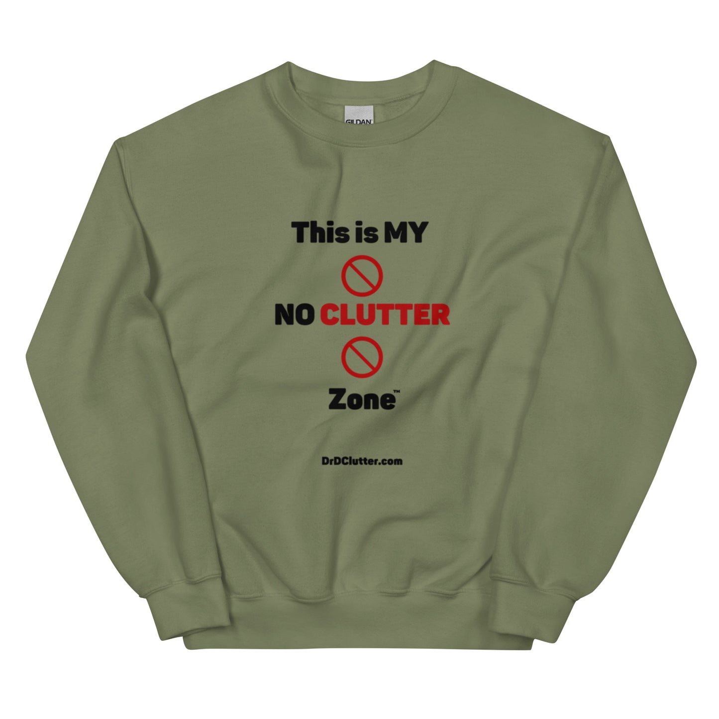 This is MY NO CLUTTER Zone™-Unisex Crewneck Sweatshirt