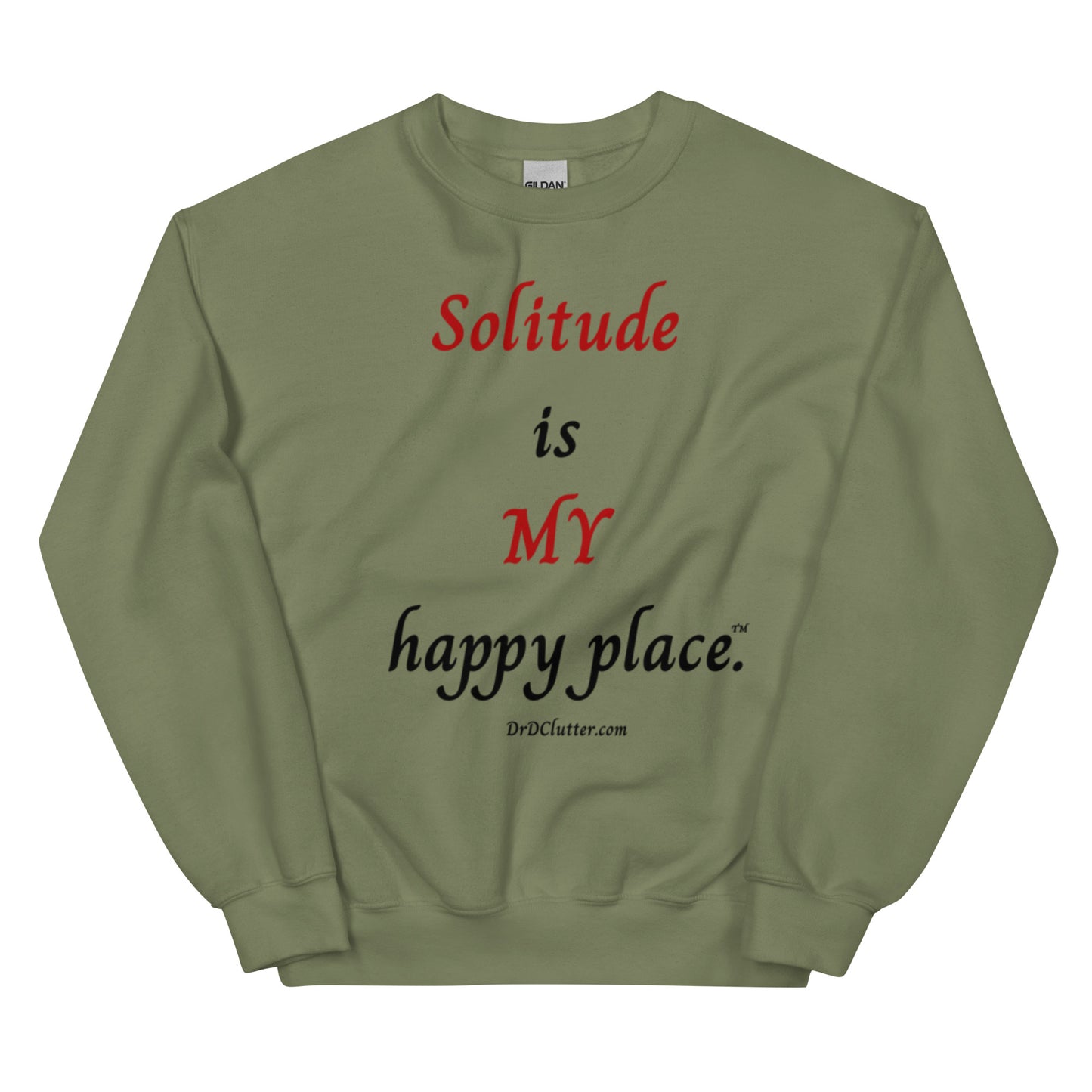 Solitude is MY happy Place™.-Unisex Crewneck Sweatshirt