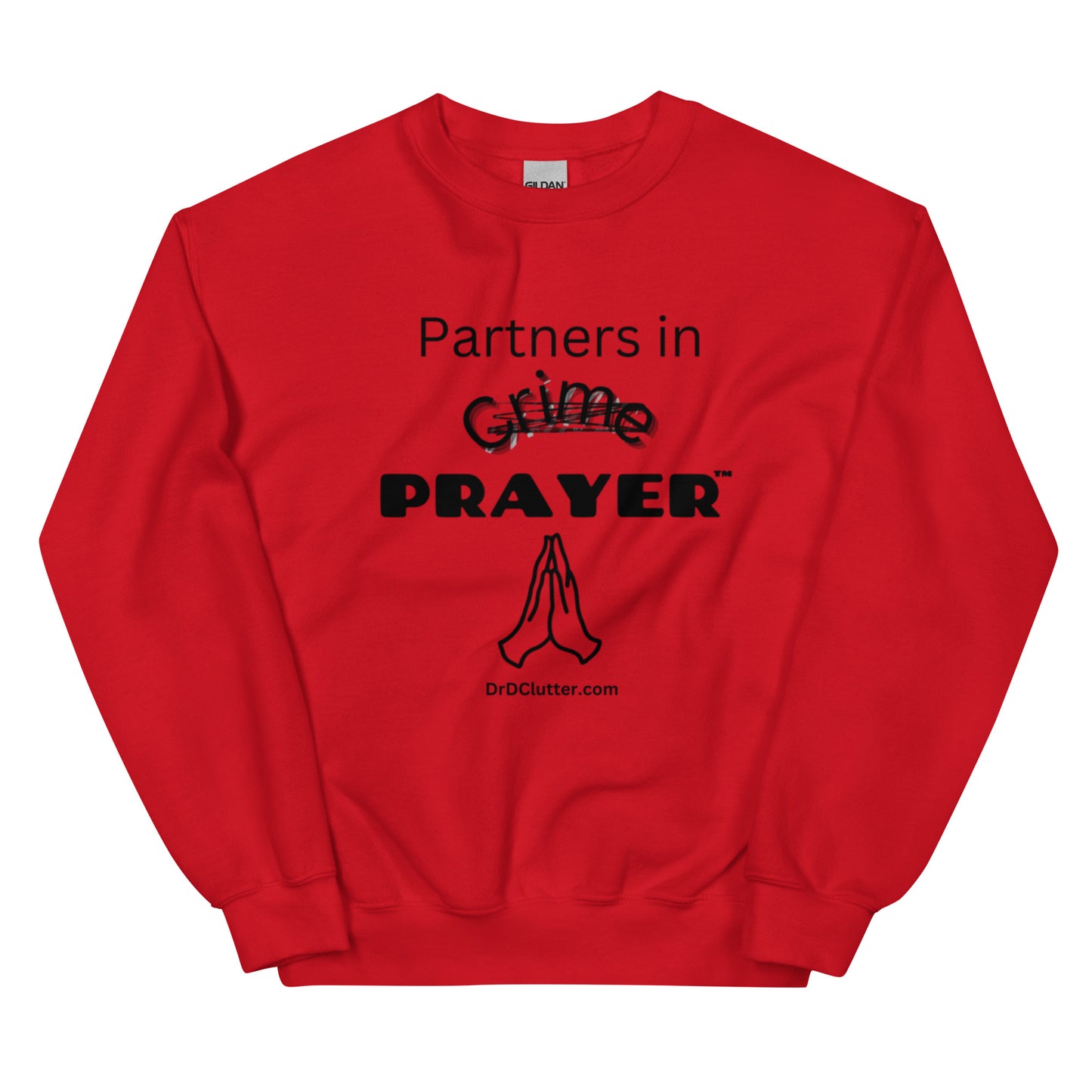 Partners in Crime (Crossed Out) Prayer™-Unisex Crewneck Sweatshirt