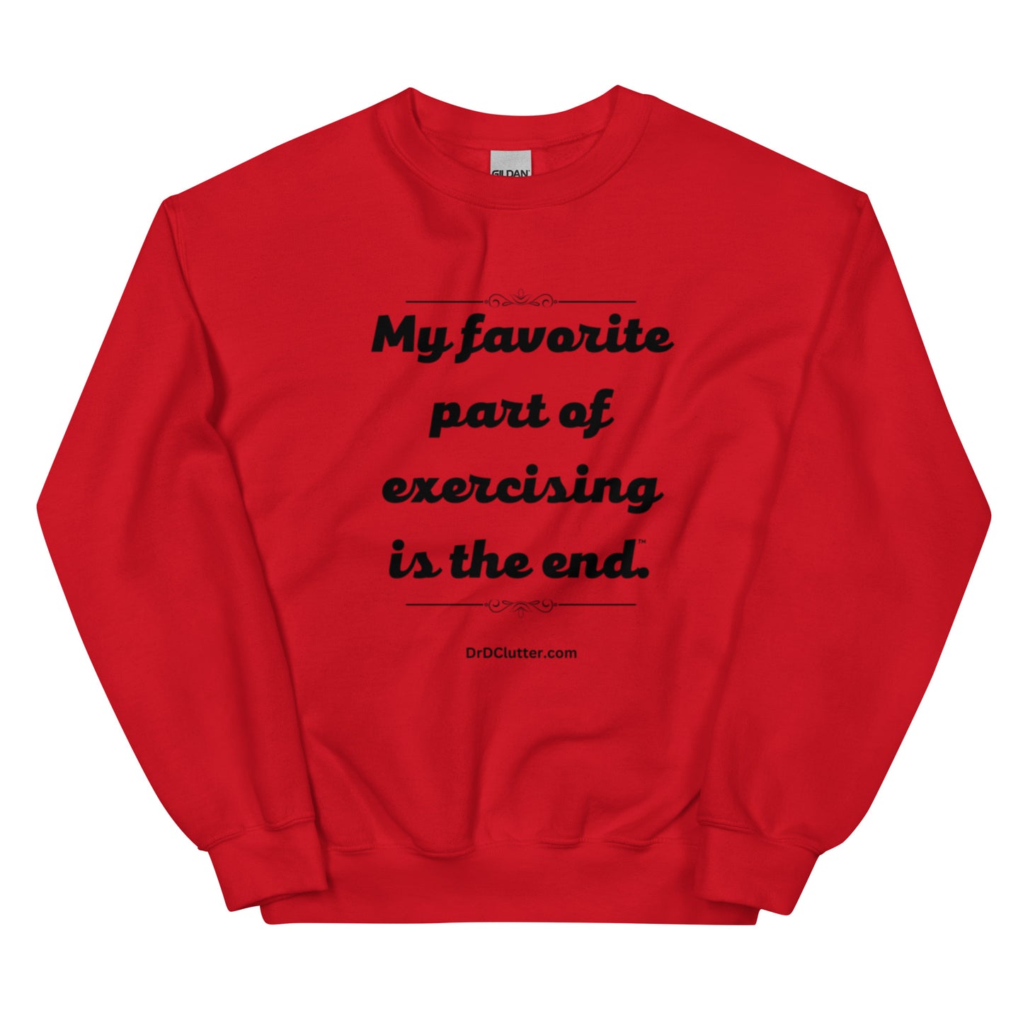 My favorite part of exercising is the end™.-Unisex Crewneck Sweatshirt