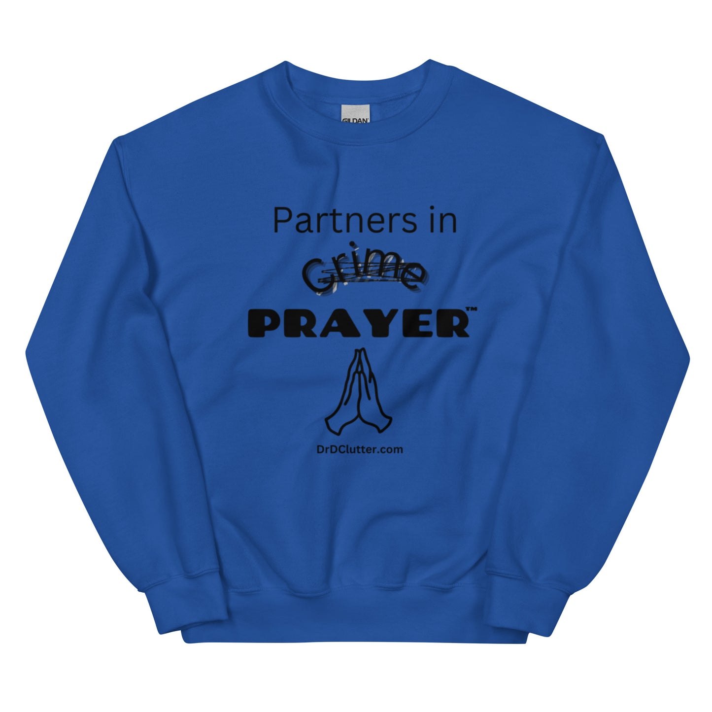 Partners in Crime (Crossed Out) Prayer™-Unisex Crewneck Sweatshirt