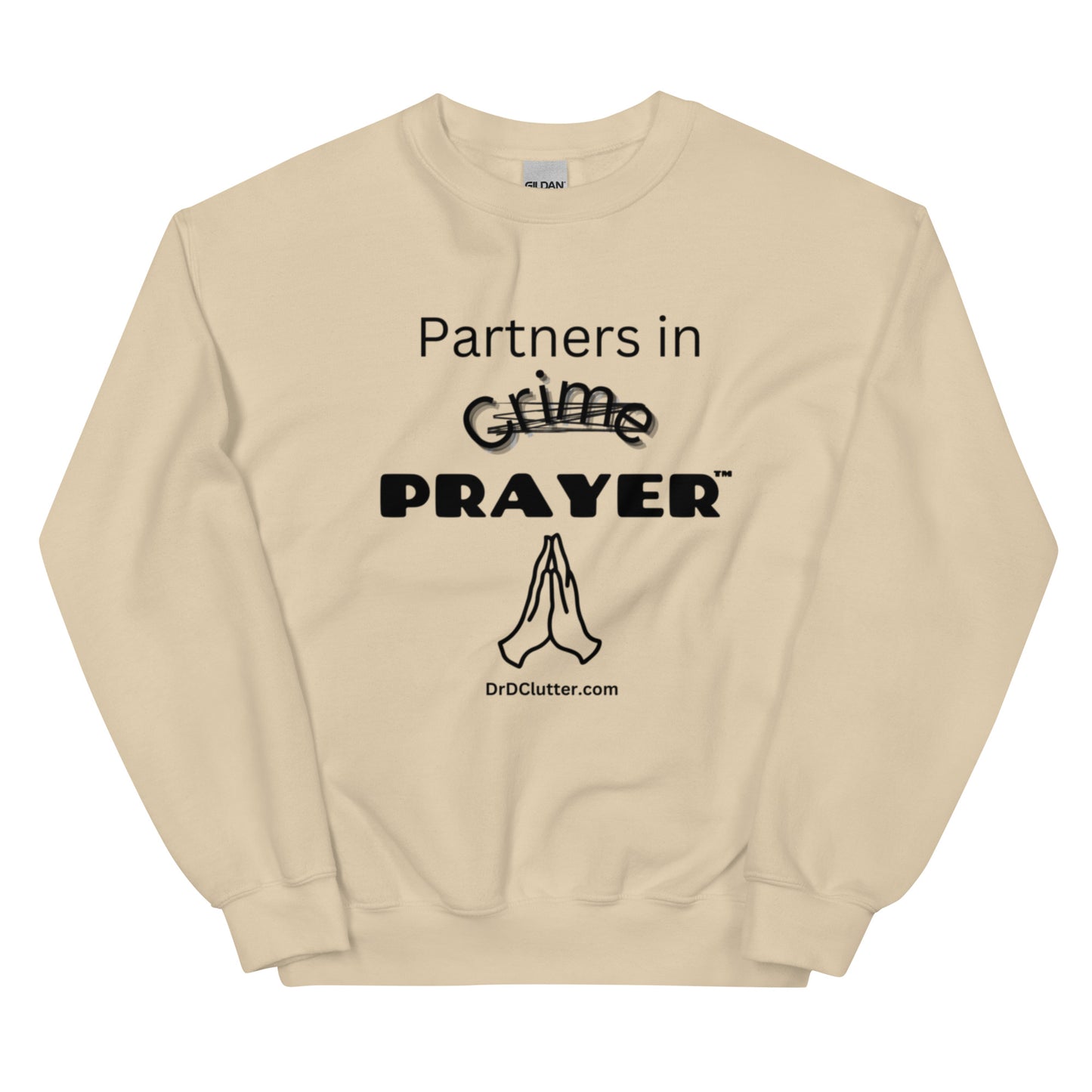 Partners in Crime (Crossed Out) Prayer™-Unisex Crewneck Sweatshirt