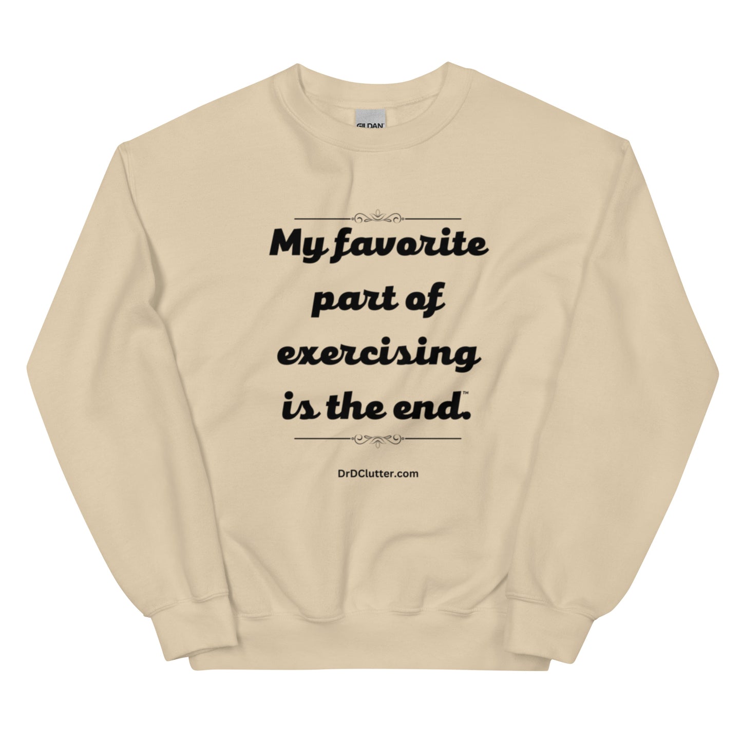My favorite part of exercising is the end™.-Unisex Crewneck Sweatshirt