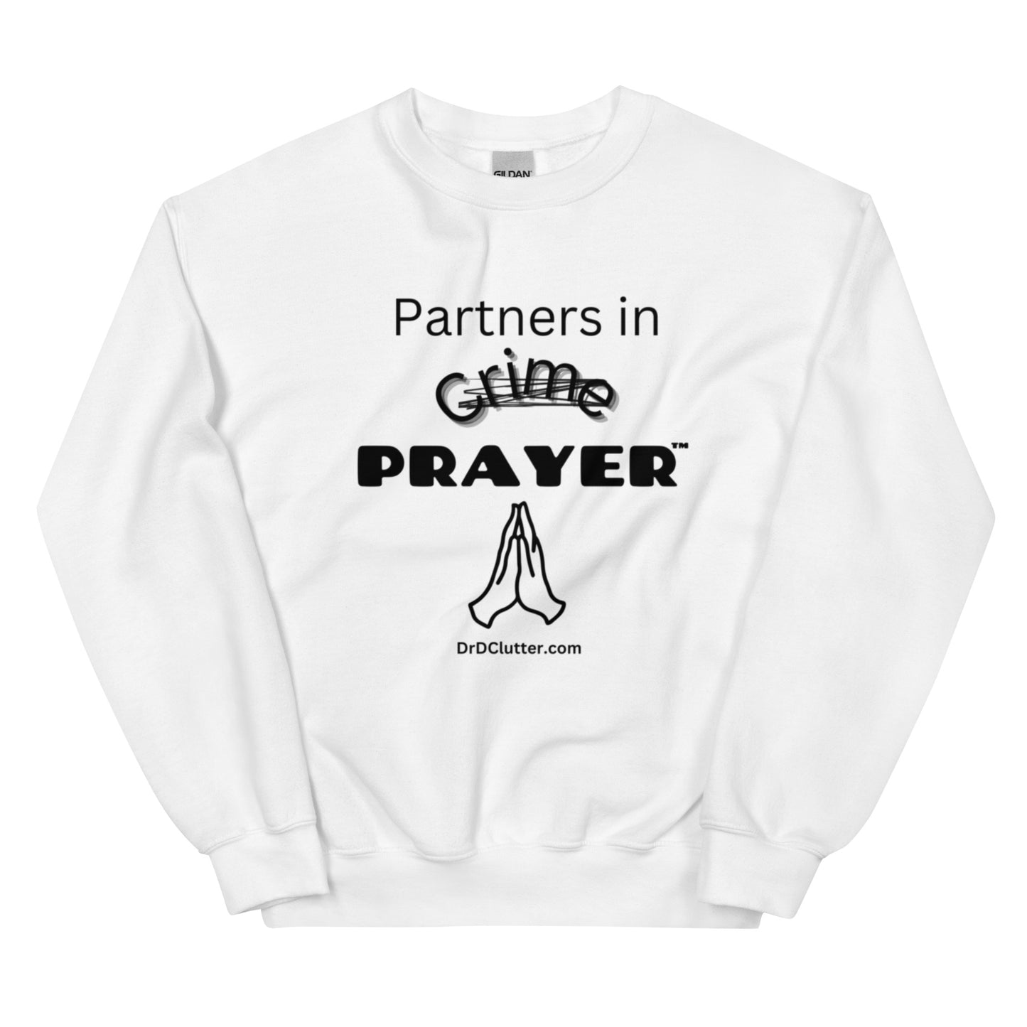 Partners in Crime (Crossed Out) Prayer™-Unisex Crewneck Sweatshirt