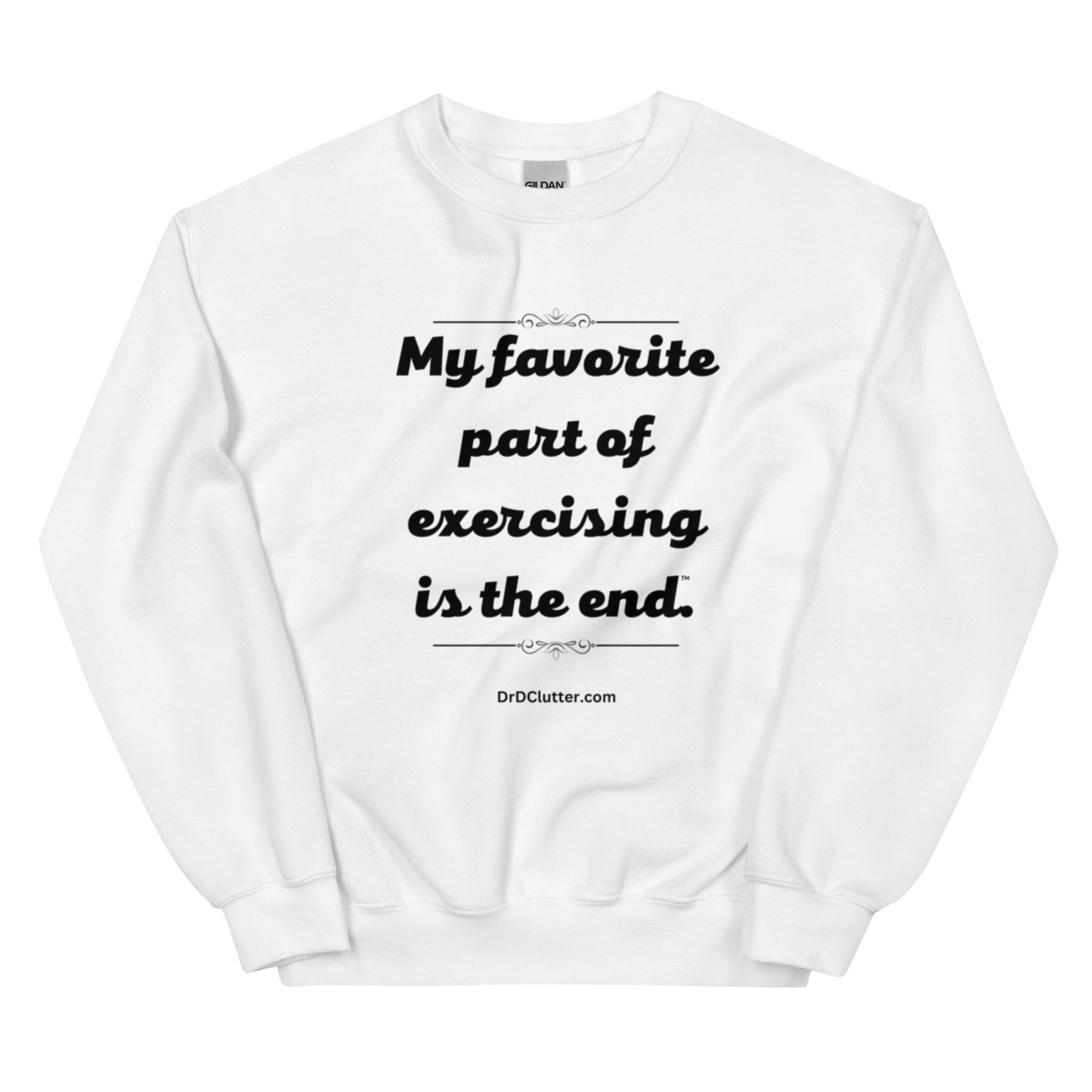 My favorite part of exercising is the end™.-Unisex Crewneck Sweatshirt