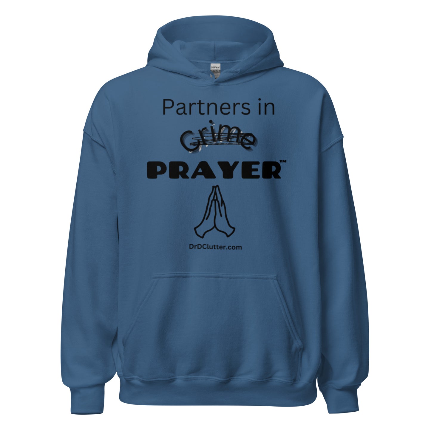 Partners in Crime (Crossed Out) Prayer™-Unisex Hoodie Sweatshirt