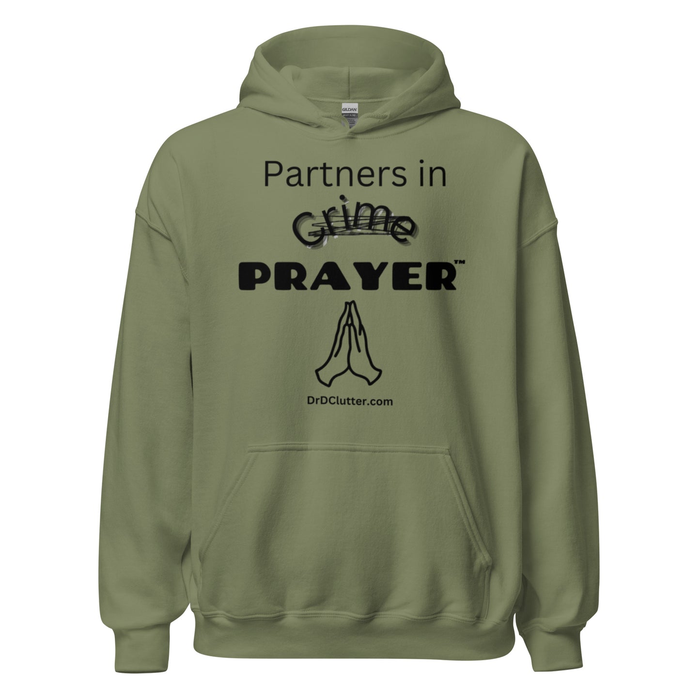 Partners in Crime (Crossed Out) Prayer™-Unisex Hoodie Sweatshirt