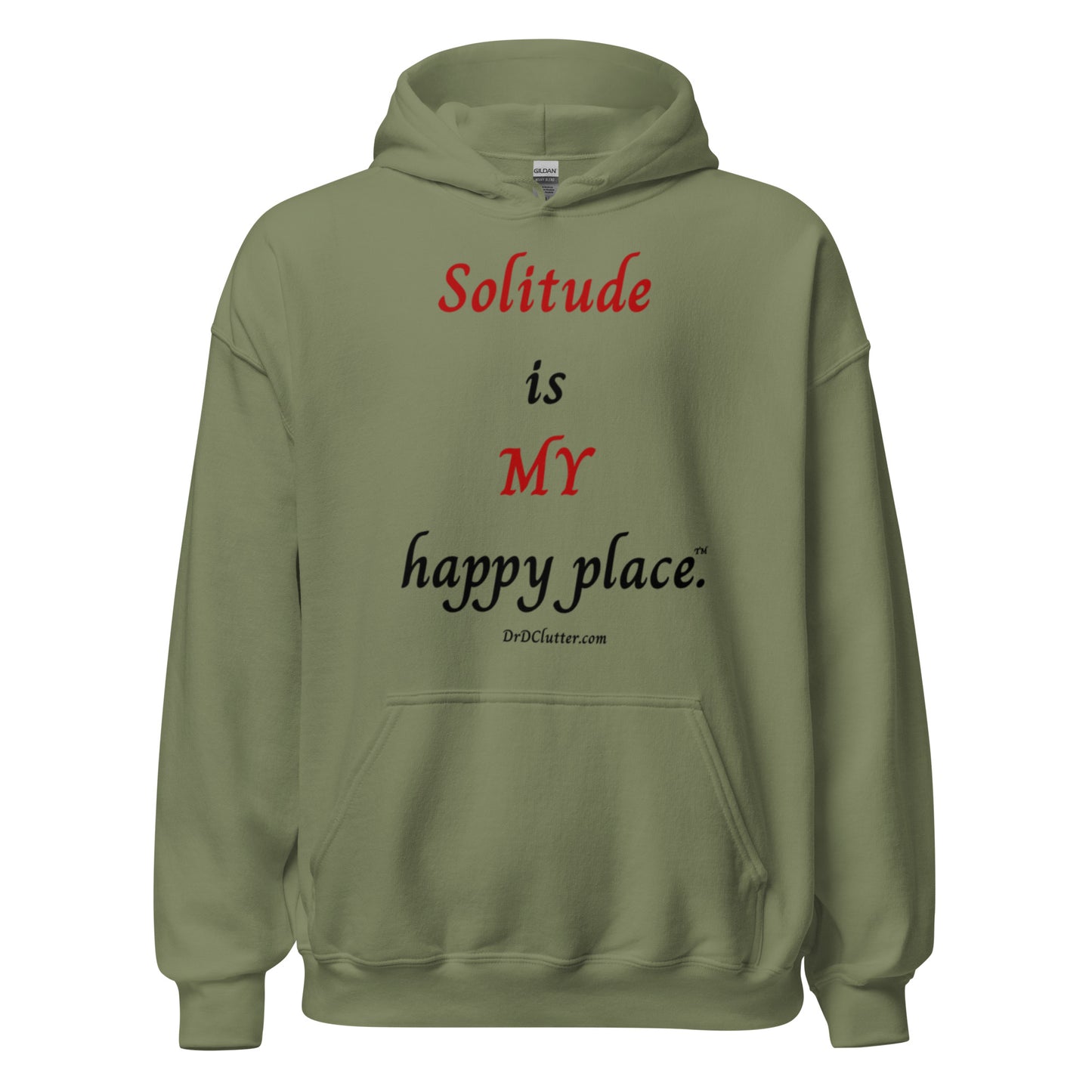 Solitude is MY happy place™.-Unisex Hoodie Sweatshirt