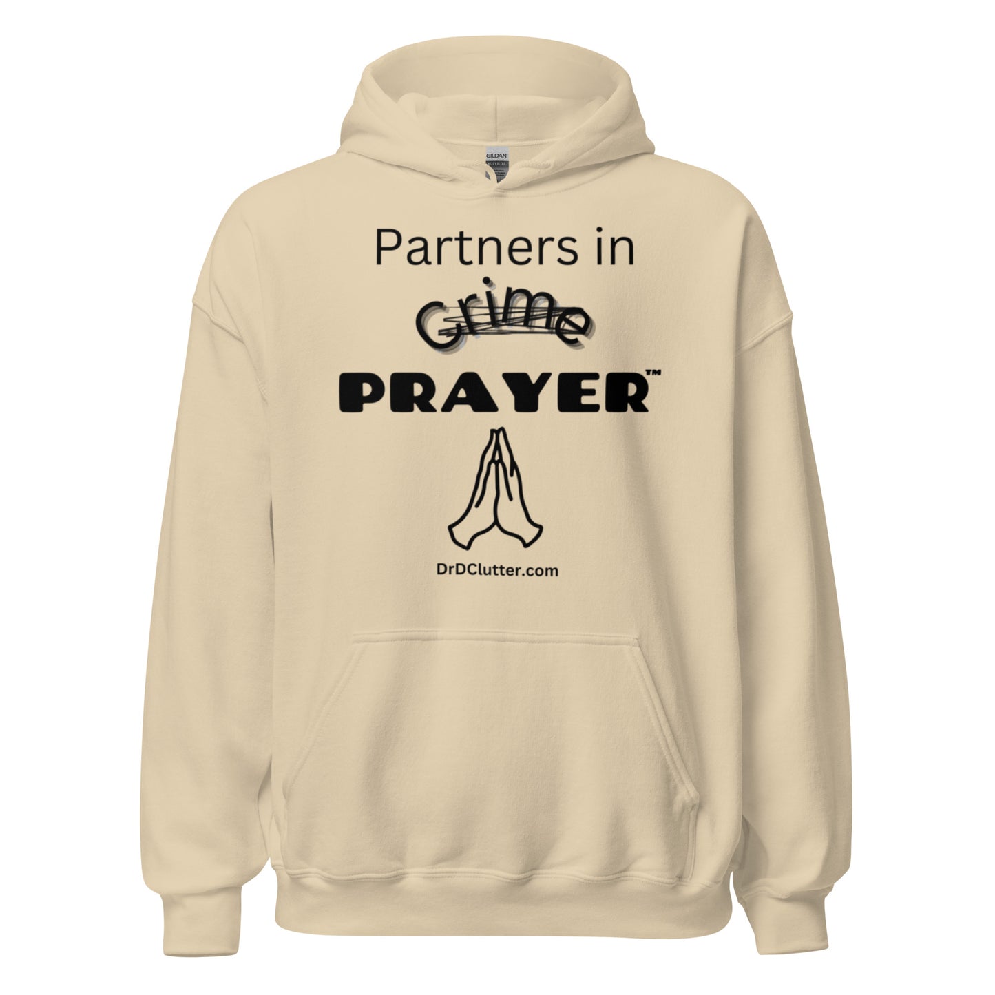 Partners in Crime (Crossed Out) Prayer™-Unisex Hoodie Sweatshirt