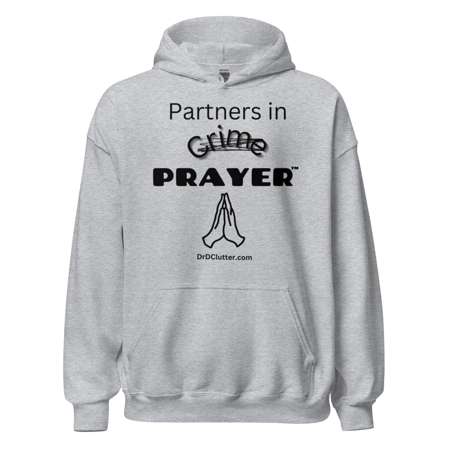 Partners in Crime (Crossed Out) Prayer™-Unisex Hoodie Sweatshirt