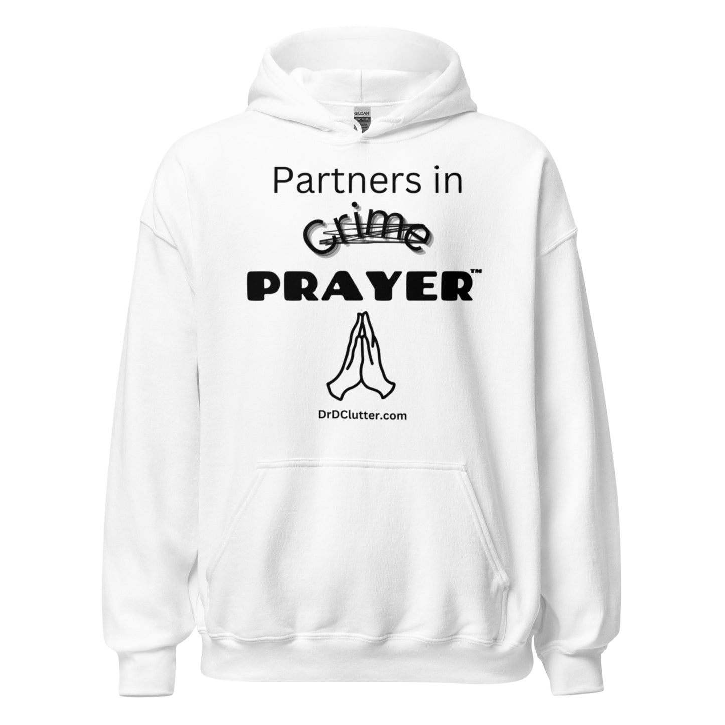 Partners in Crime (Crossed Out) Prayer™-Unisex Hoodie Sweatshirt