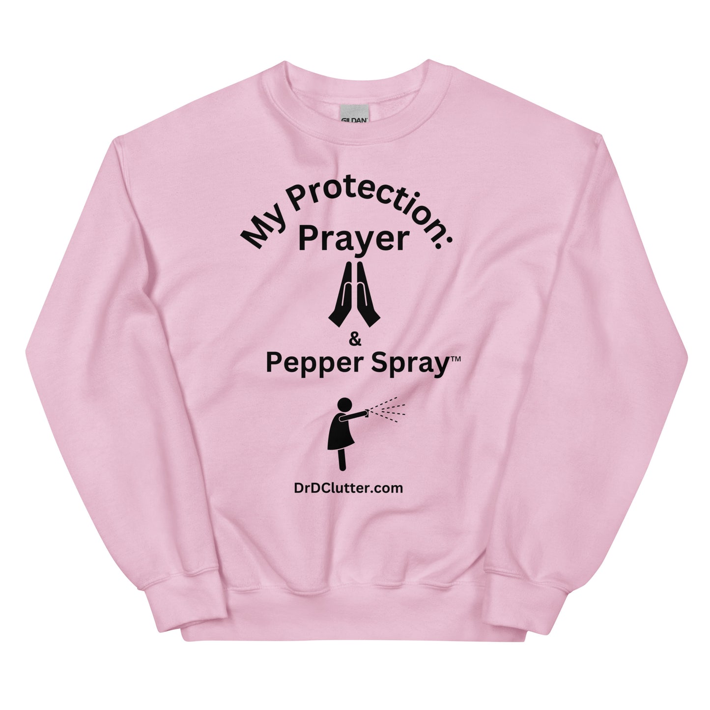My Protection: Prayer & Pepper Spray™-Unisex Crewneck Sweatshirt