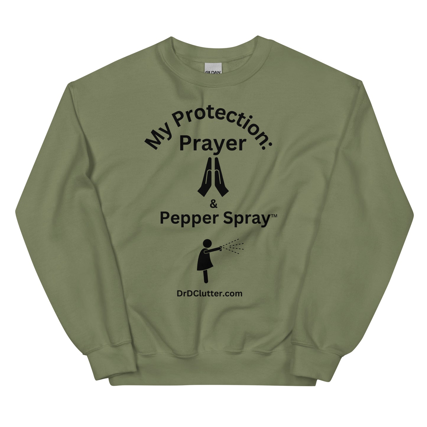My Protection: Prayer & Pepper Spray™-Unisex Crewneck Sweatshirt