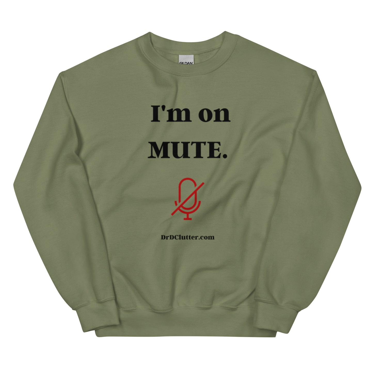 I'm on Mute-Unisex Crewneck Sweatshirt