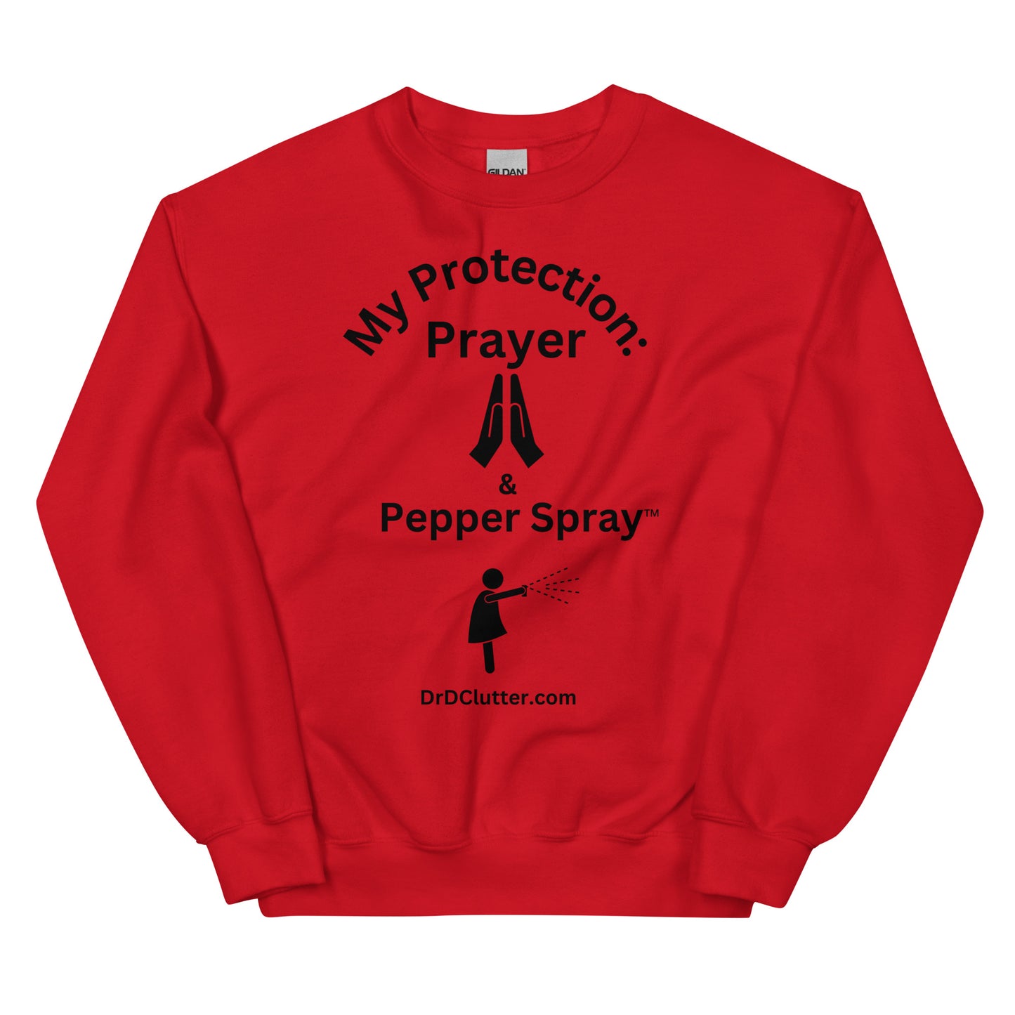 My Protection: Prayer & Pepper Spray™-Unisex Crewneck Sweatshirt