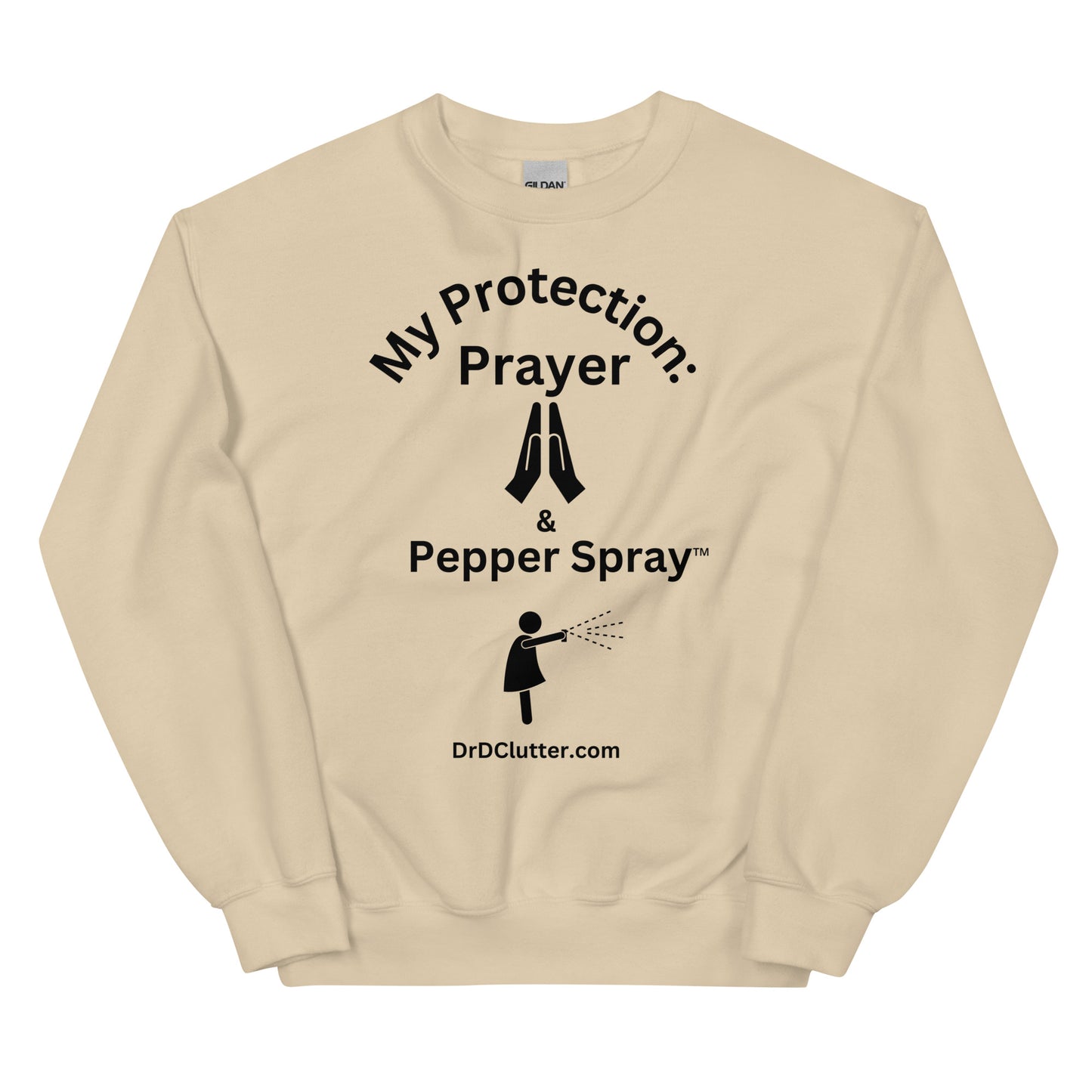 My Protection: Prayer & Pepper Spray™-Unisex Crewneck Sweatshirt