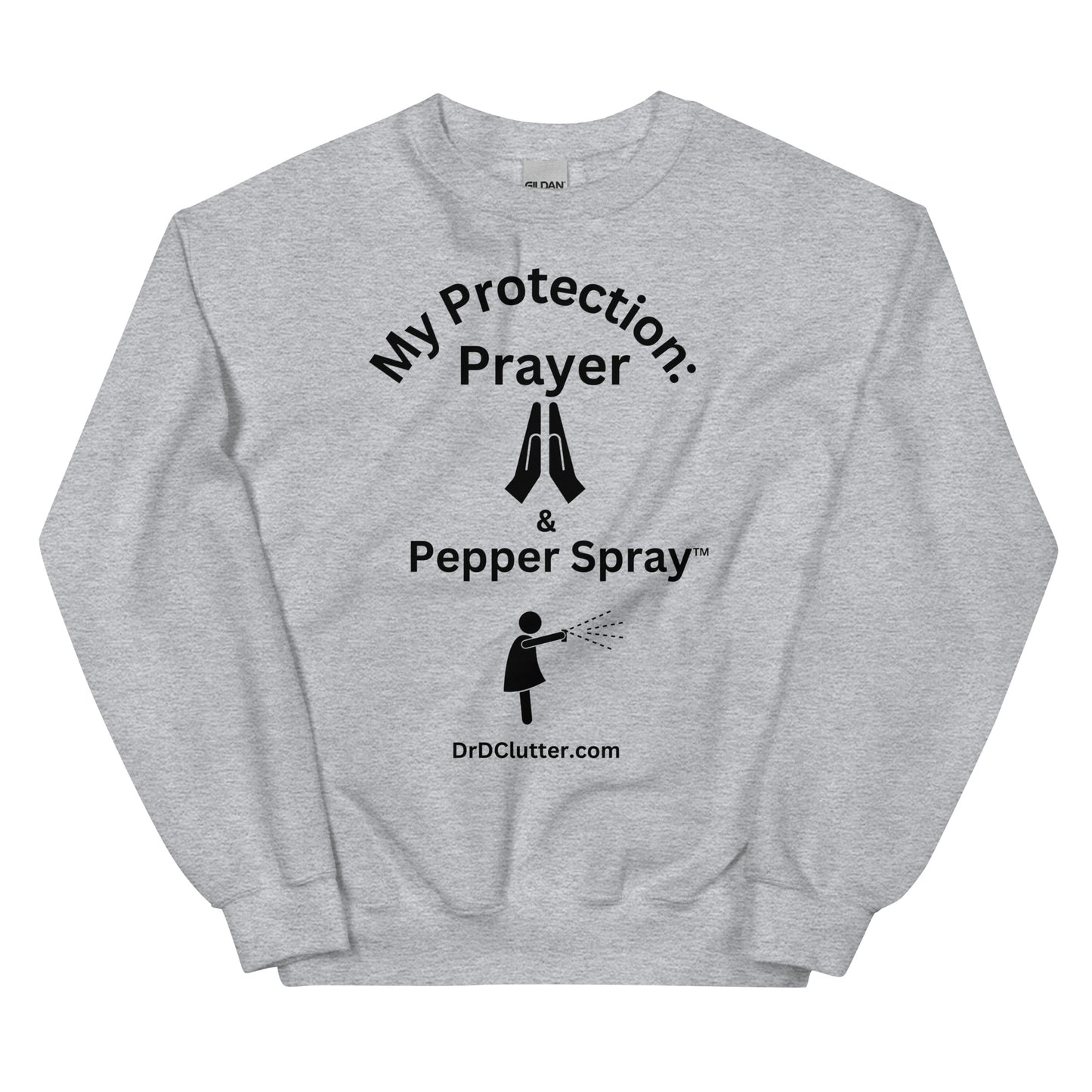 My Protection: Prayer & Pepper Spray™-Unisex Crewneck Sweatshirt