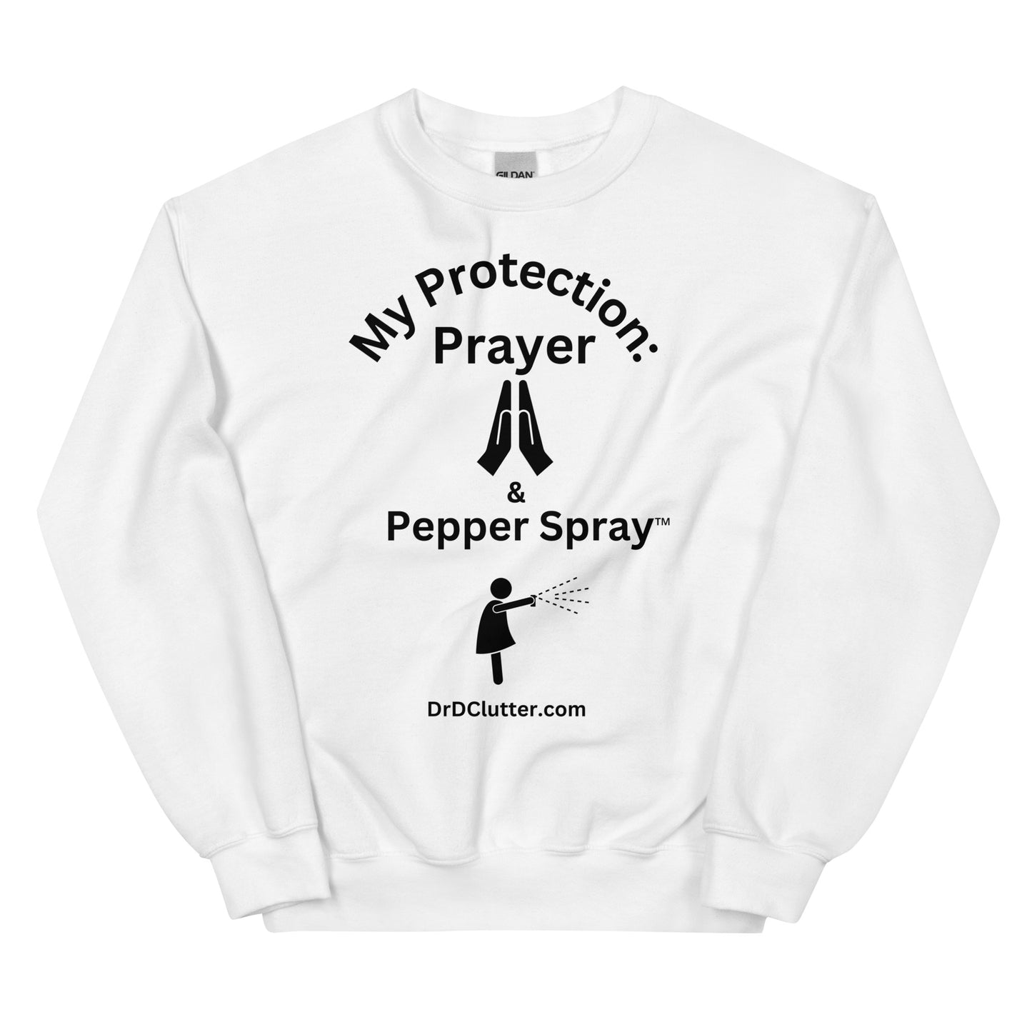 My Protection: Prayer & Pepper Spray™-Unisex Crewneck Sweatshirt